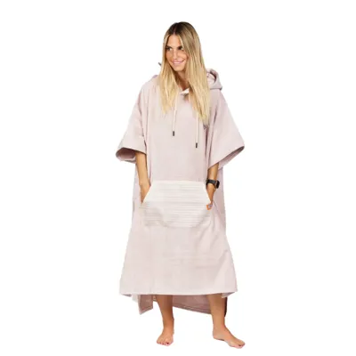Poncho High End - 100% Coton - Dusty Rose