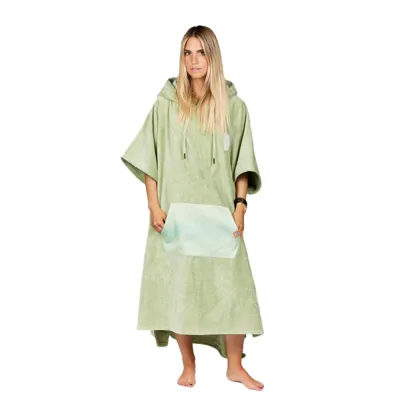 Poncho High End - 100% Coton - Tender Green