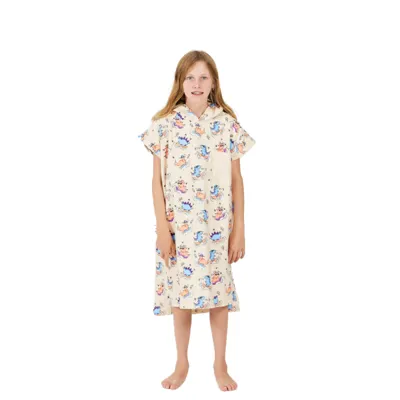 Poncho Kids - Dino - Peach