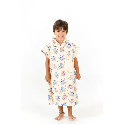 Poncho Toddler - Dino - Green