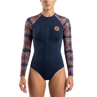 Ženske kopalke Paulina Sabioncello Tribal Navy zip